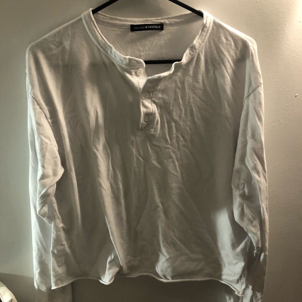Brandy Melville white crop top